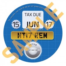 Custom Tax Reminder Disc