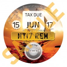 Boat Tax Reminder Disc