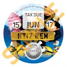 Despicable Me Tax Reminder Disc