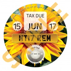 Sun Flower Tax Reminder Disc