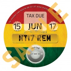 Reggae Flag Tax Reminder Disc