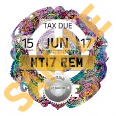 Peace Water Colour Tax Reminder Disc